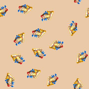 ares greek god mythology isometric seamless pattern. ares greek god mythology sign illustration