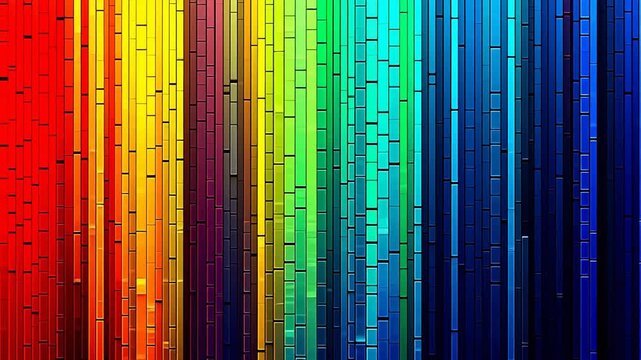 Digital technology color stripe pixel art abstract pattern background