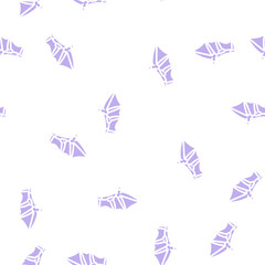 Naklejka premium bones of wing glyph vector seamless pattern. bones of wing thin illustration