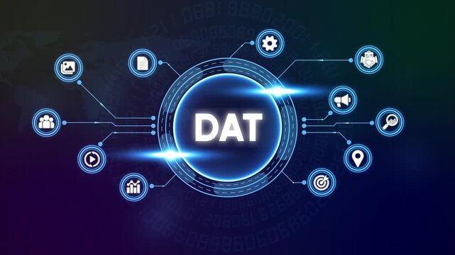 Dat data management concept with digital network interface and