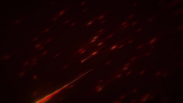 Retro shooting stars and meteors streaking diagonally across a dark red background as a seamless loop, cinematic space background for gaming intro, thriller title sequence and energy brand content 16: