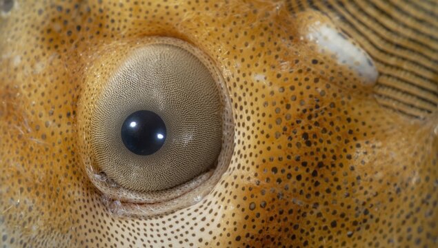 Phacus pleuronectes Euglenids organism under DIC displaying detailed eyespot and striated pellicle with copy space