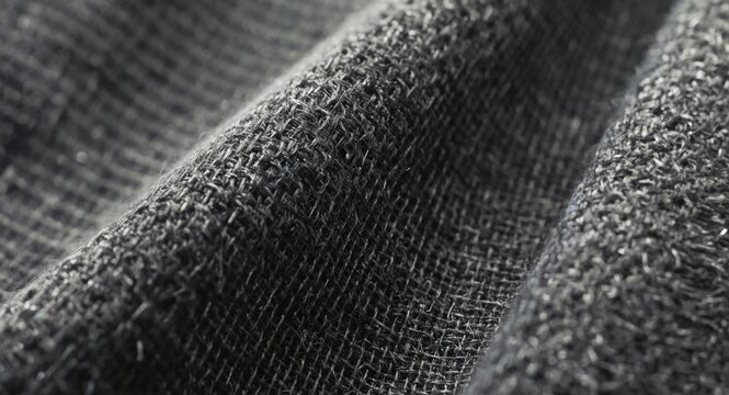 Close-up textured grey spunbond geotextile fabric with subtle spots for design backgrounds