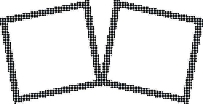 Two rectangular frames on a flat surface are shown side by side