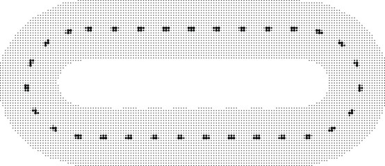 Racing circuit track with marked lanes on a transparent background for design © Maidul