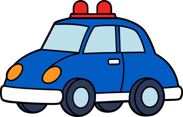 Police Car Vector Patrol Vehicle Clipart © Awie