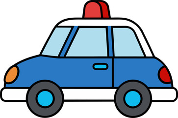 Police Car Vector Patrol Vehicle Clipart © Awie