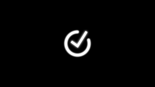 check mark icon logo element illustration.check mark symbol design.check mark conception.can be used in web and mobile-vector