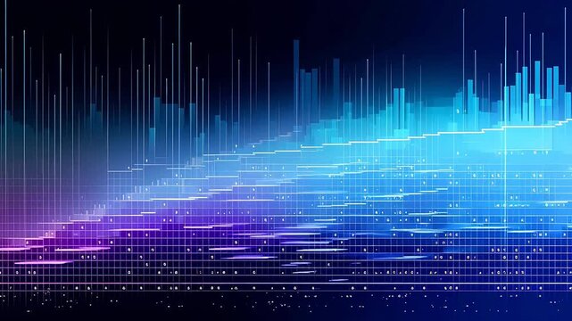 Digital technology transparent data abstract background
