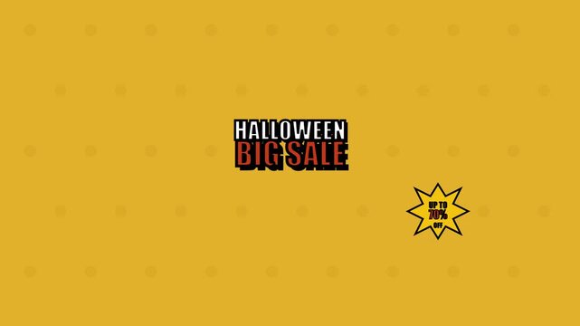Retro Comic Pop Art Halloween Big Sale Video Template 4K