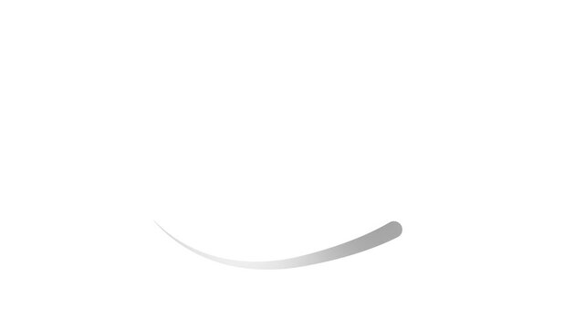Animated silver drop of liquid moving. Fluid effect. Looped video. Vector illustration isolated on white background. 
