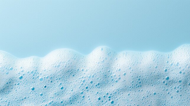 Soap foam and shampoo texture, surface with bubbles