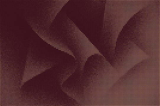 Halftone Dot Pattern With Maroon And Beige Tones