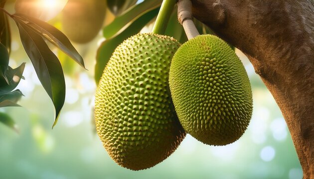 breadfruit on tree