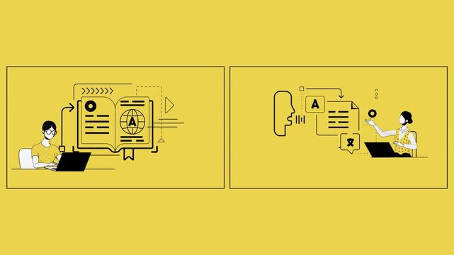 Proofreading and Translation Workflow Animation Collection