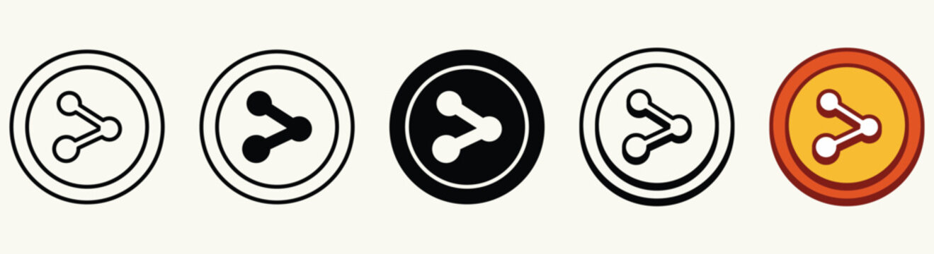 Share Icon Elements Collection