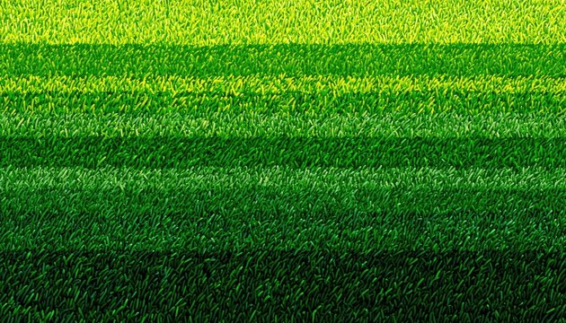 Lush green grass with horizontal stripes of varying shades and textures