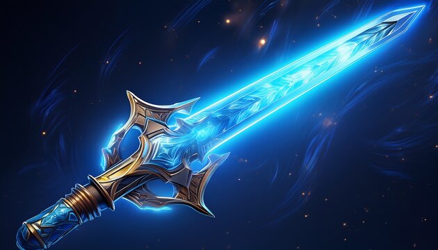 blue light sword for the fights during the wars in the stars melee laser weapon for the close combats