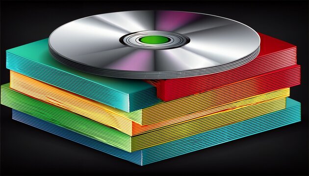 music cd stack