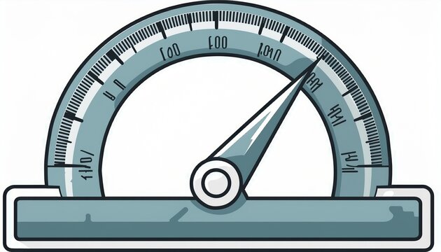 circular protractor with dial and wind directions editable stroke width