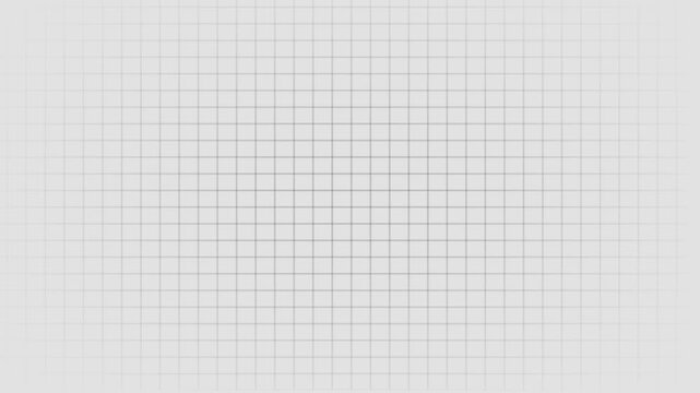 Minimalist white grid background, with subtle motion, and soft vignette