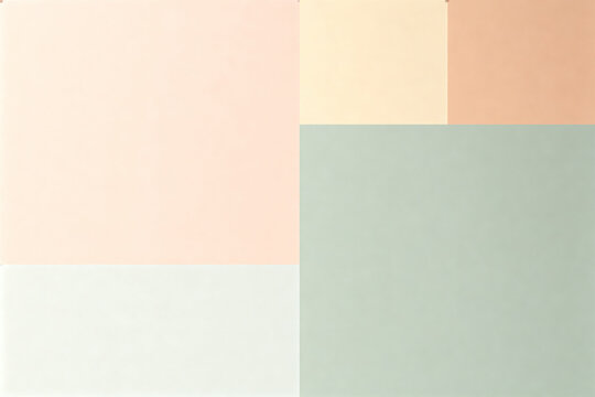 Morandi Color System Geometric Color Block Splicing