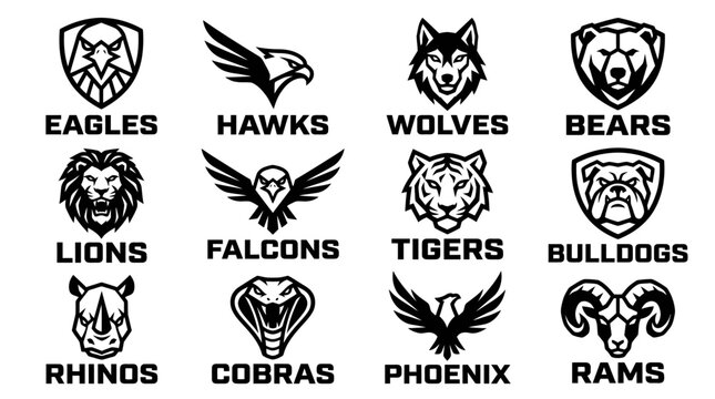 Wild Animal Logos and Icons.
