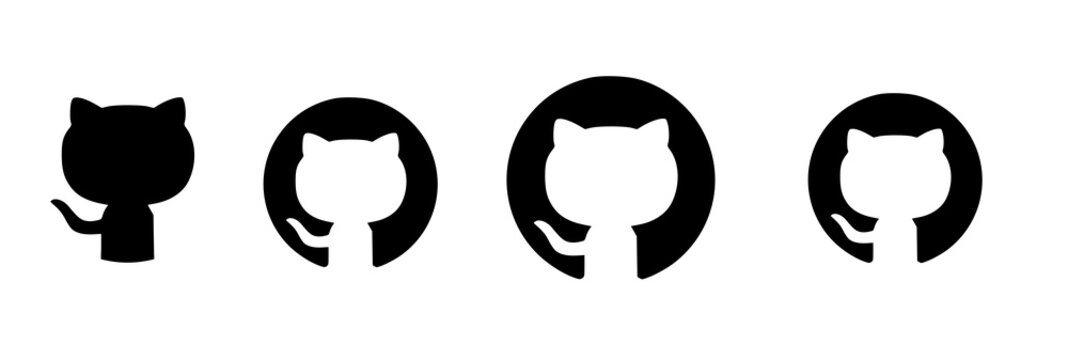 github icon.github icon isolated. github button