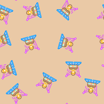 funk disco party vector seamless pattern funk disco party sign illustration