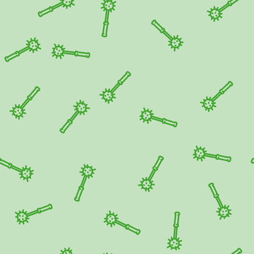 mace weapon military line seamless pattern mace weapon military thin line illustration
