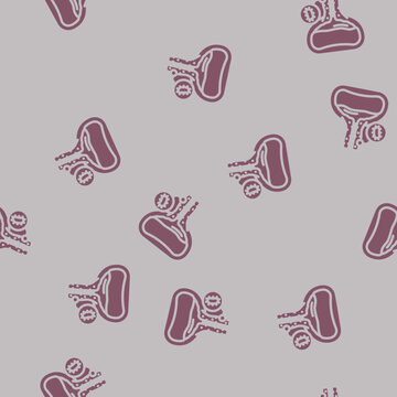 urethritis urology glyph vector seamless pattern. urethritis urology thin illustration