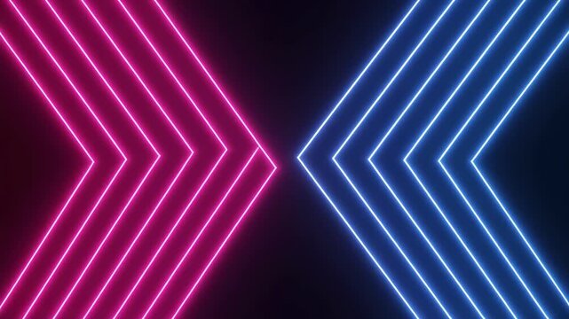 Abstract digital waves transitioning pink to blue gradient patterns