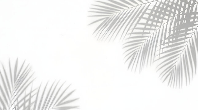 Palm Leaf Shadow Overlay: The subtle shadow of palm leaves creates a minimalist and elegant background, perfect for adding a touch of tropical tranquility to your design.