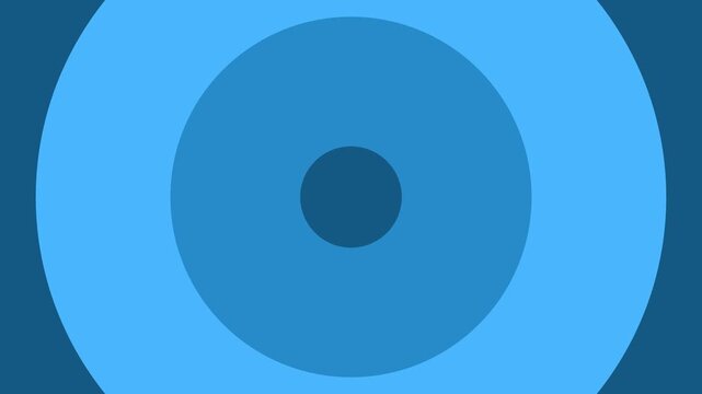 Minimal concentric circles shape background animation, Circles with a small central dot forming a minimalist target-like abstract graphic