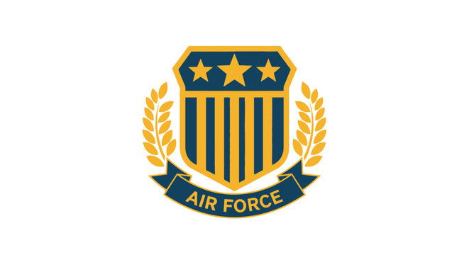 Official United States Air Force Emblem Shield Logo.