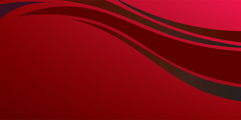 Obraz premium A vector background element featuring red curved lines—with empty space for text and message designs—and overlapping layers.