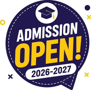 Admission open banner for 2026-2027 academic year and Back to School 2026, School Admission, Back to School, Back to School logo, Back to School Advertisement Template, School Admission Flyers