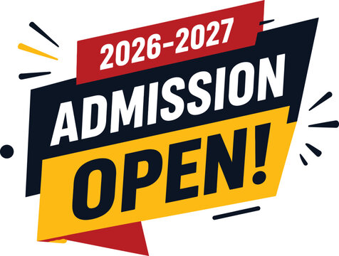 Admission open banner for 2026-2027 academic year and Back to School 2026, School Admission, Back to School, Back to School logo, Back to School Advertisement Template, School Admission Flyers