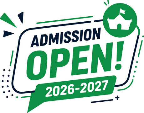Admission open banner for 2026 2027 academic year and Back to School 2026, School Admission, Back to School, Back to School logo, Back to School Advertisement Template, School Admission Flyers