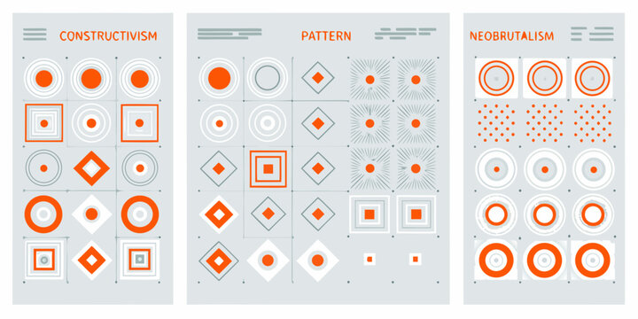 Geometric pattern with circles squares and diamonds vector illustration