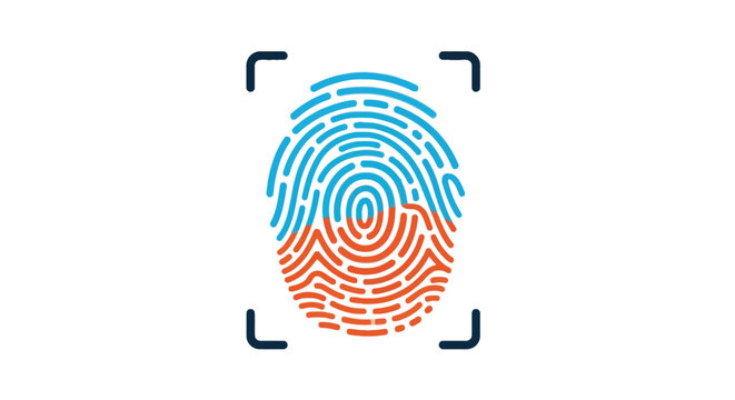 Biometric Fingerprint Identification Security Scan.
