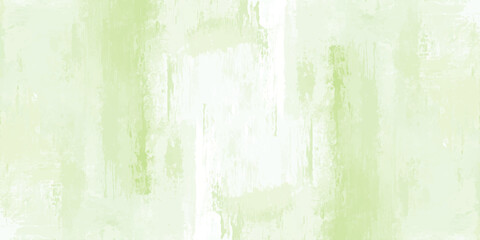 Fototapeta premium Light green abstract vector background with textured brush strokes and white accents for design