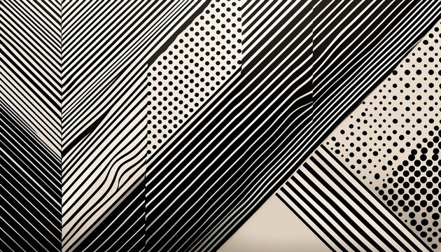 black and white stripes chevron and polka dot patterns modern minimal backgrounds diagonal and horizontal variable thickness lines tiny to jumbo spots pattern tile swatches included