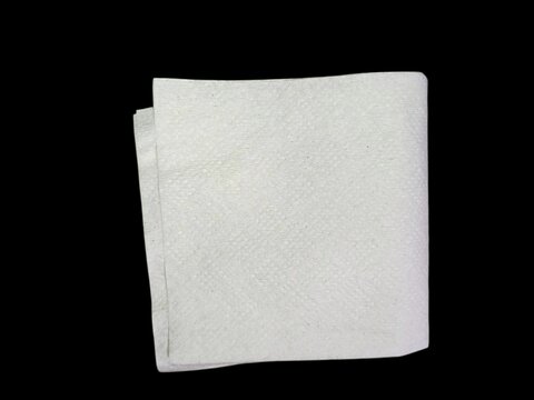 white paper on black background