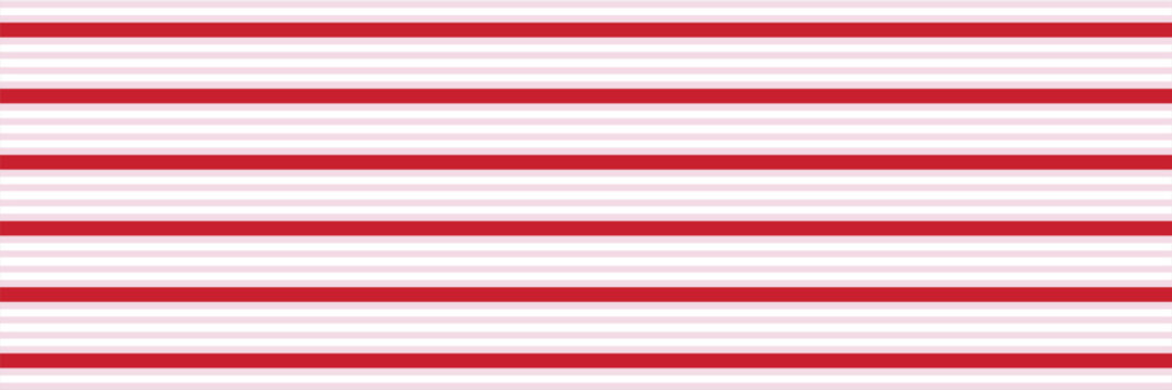 Red and white horizontal stripes seamless pattern background vector