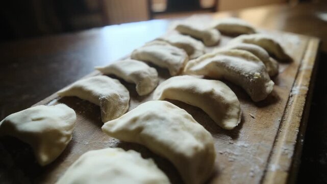 Ukrainian dumplings with their own hands