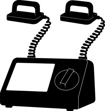 除細動器のベクターピクトグラムイラスト Defibrillator Monitor vector icon