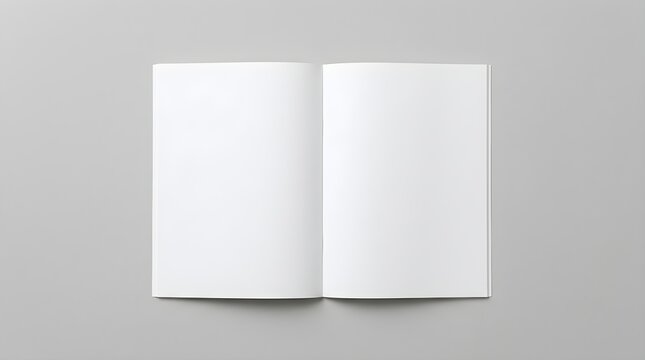 Blank open brochure mockup