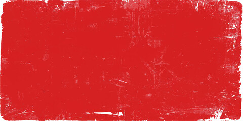 Red grunge red paint background with textured vintage distressed wall surface design. © Tafrin