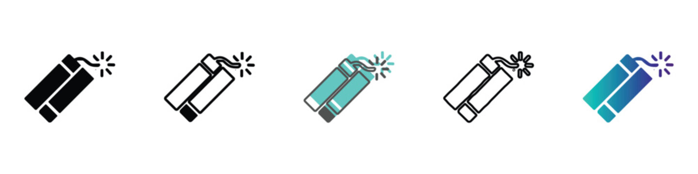 Dynamite sticks with a lit fuse, symbolizing danger and explosive power